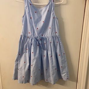 Girls Strawberry Summer H&M Size 6-7Y Dress
